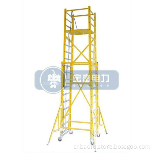 (300LBS) Fiberglass Detachable-Platform and Extension Ladder